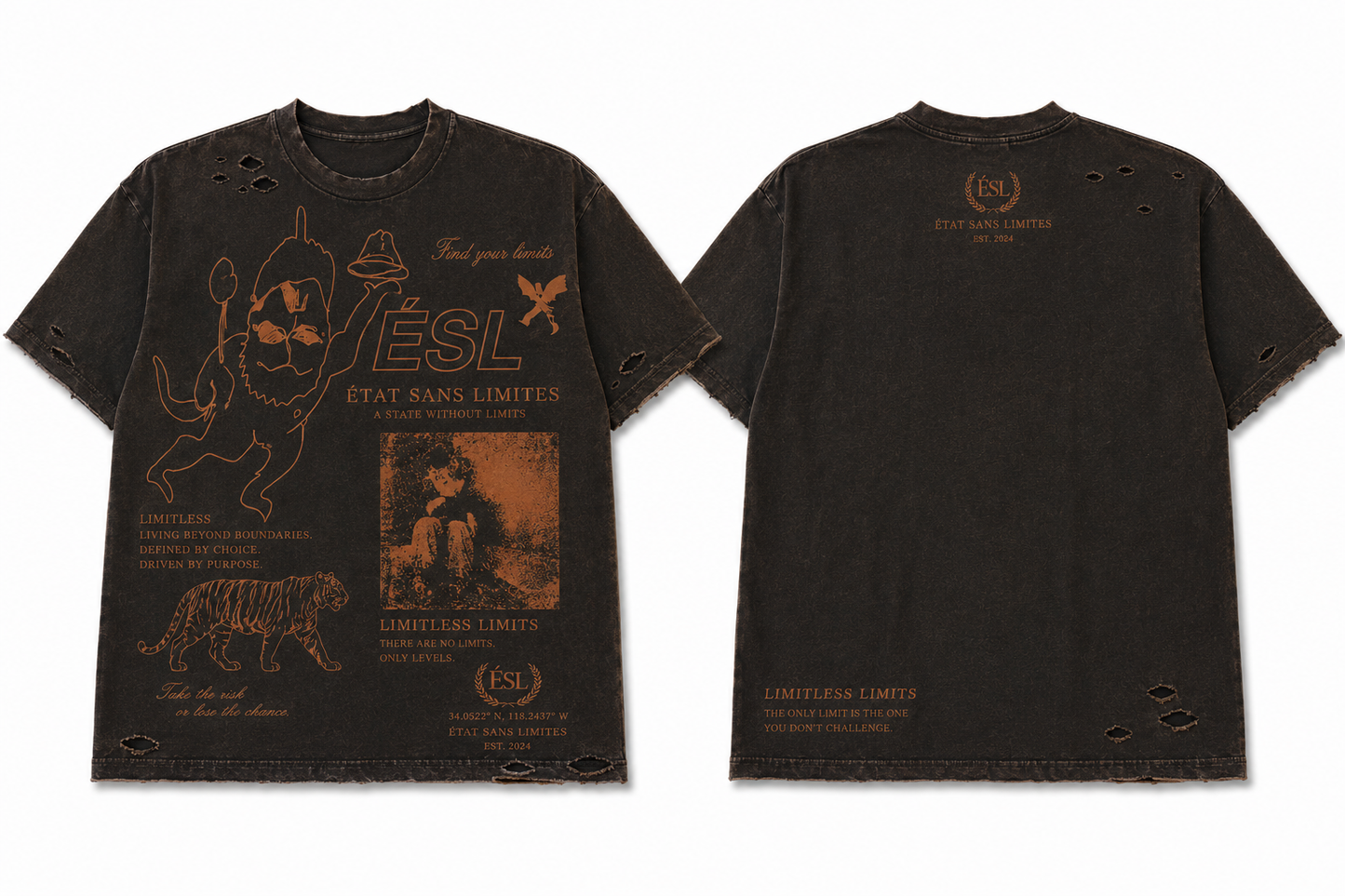 Limitless Distressed Tee