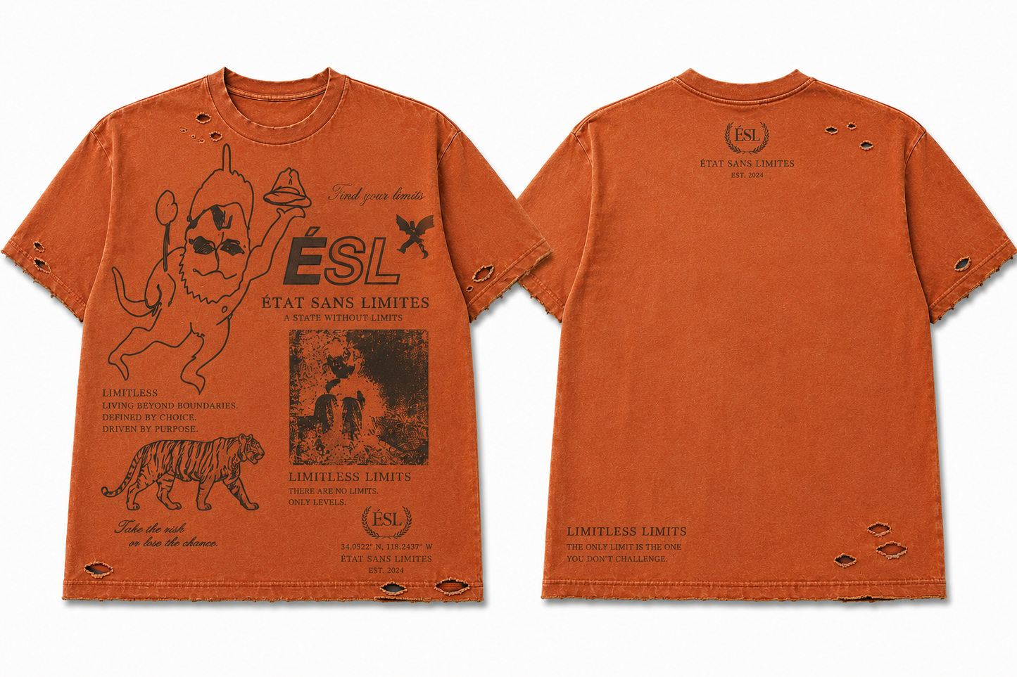 Limitless Distressed Tee